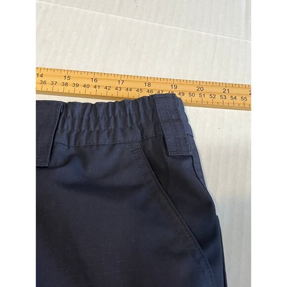 Twinhill Men Blue Cargo Work Pants RipStop Outdoor Navy Blue Cotton 38/S New - Picture 10 of 12